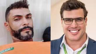 O gari Laudemir Fernandes, 44, e René da Silva Nogueira Júnior, principal suspeito pela morte do trabalhador