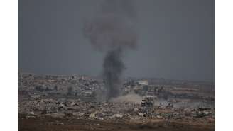 Ataque israelense no norte de Gaza em 12/8/2025