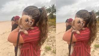 O cachorro de uma das mulheres mortas em Ilhéus, no sul da Bahia