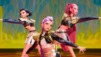 Cena de Guerreiras do K-pop, da Netflix