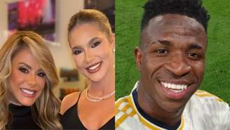 Reação de Poliana sobre Virginia e Vini Jr