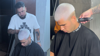 Barbeiro de Carlos Alcaraz compartilha imagens da transformação do cabelo do espanhol