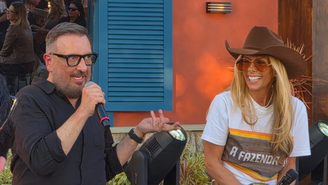 Rodrigo Carelli e Adriane Galisteu, diretor-geral e apresentadora de A Fazenda