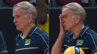 Bernardinho extravasa emoção à beira da quadra após morte da mãe 