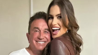 Amado Batista e esposa, Calita Franciele