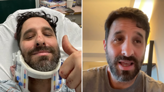 Rafinha Bastos sofre acidente de bicicleta em Nova York