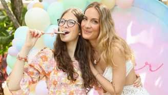 Schynaider Moura e a filha