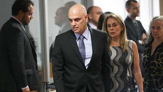 Alexandre de Moraes e a advogada Viviane Barci de Moraes, mulher do ministro do STF
