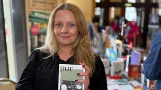 A escritora Nara Vidal no Festival de Cinema Latino-Americano de Biarritz. Em 23 de setembro de 2025.