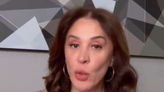 Claudia Raia revela real motivo do filho estar usando colar cervical: 'Preventivo'