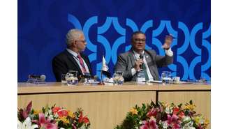 O ministro do Tribunal Superior do Trabalho (TST), Alexandre Agra Belmonte, e o ministro do Supremo Tribunal Federal (STF), Flávio Dino 