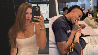 Jantar em Madri reuniu Virgínia, Vini Jr., Militão e esposa; craque do Real tentou 'se esconder' em vídeo feito por Tainá Castro, mas acabou aparecendo