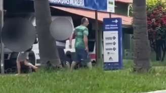 A cena foi registrada por um morador que passava pelo local no dia 29 de dezembro de 2024