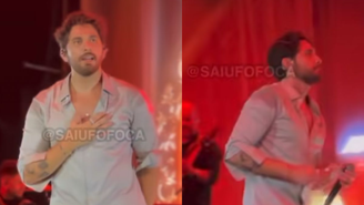 Gustavo Mioto toma atitude inesperada ao ouvir música com Ana Castela durante show / Reprodução: Instagram