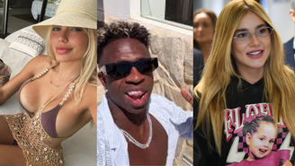 Vini Jr. pede fotos e combina hotel com modelo brasileira em meio a romance com Virginia