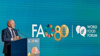 Presidente da República, Luiz Inácio Lula da Silva, durante reunião do Conselho de Campeões (“Board of Champions”) da Aliança Global contra a Fome e a Pobreza, realizada na sede da Organização das Nações Unidas para Alimentação e Agricultura (FAO).