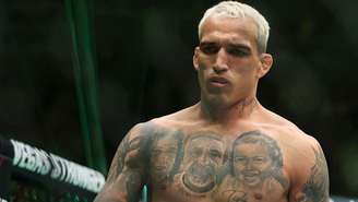 Charles do Bronx durante luta em Las Vegas