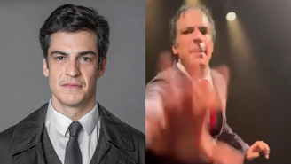 Vídeo: Mateus Solano se revolta, dá tapa e derruba celular de fã em teatro / Reprodução: Instagram