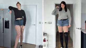 Katie Woolls tem 2,05 metros, e faz vídeos na internet sobre sua altura