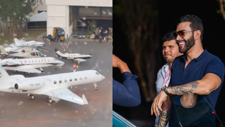 'Estacionamento' de aviões de Gusttavo Lima chama atenção de internautas