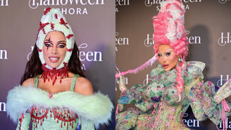 Anitta e Sabrina Sato no Halloween da Sephora