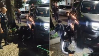 Mulher joga carro contra assaltantes no Rio