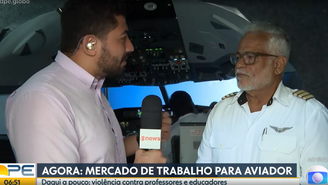 'Avião cai' ao vivo no Bom Dia PE