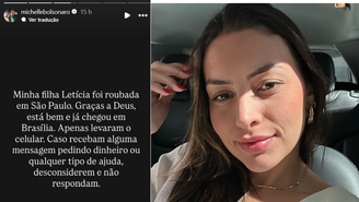 Michelle Bolsonaro diz que filha mais velha, Letícia Firmo, teve celular roubado em São Paulo