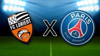 Lorient e PSG se enfrentam pela Ligue 1.