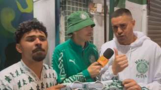 Os torcedores do Palmeiras, João Neto, Alef Jardim e Luic Brito esperam vitória em Lima