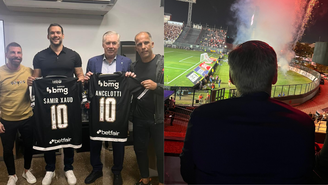 Ancelotti assiste à partida entre Vasco e São Paulo antes de convocação