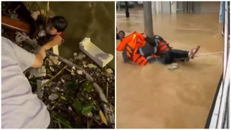 Aproximação do tufão Kalmaegi intensifica chuvas e enchentes e deixa mortos no Vietnã