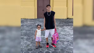 Homem trans com a filha – Arquivo Pessoal