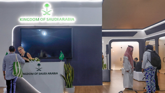 Estande da Arábia Saudita na Blue Zone da COP30