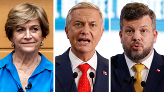 Evelyn Matthei, José Antonio Kast e Johannes Kaiser são os principais candidatos da direita nas eleições presidenciais chilenas de 16 de novembro