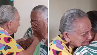 Após 7 anos sem se ver, mãe de 105 anos reencontra a filha e comove a web: “Minha filhinha”