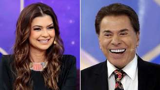 Amanda Françozo e Silvio Santos