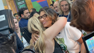 Janja é tietada durante a COP30 em Belém (PA) 