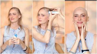 Dani Gondim descobre câncer e raspa o cabelo