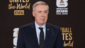 Ancelotti no sorteio da Copa do Mundo