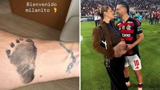 Arrascaeta anunciou o nascimento do primeiro filho, Milano