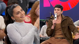 Leo Foguete passa 'cantada' em Jade Picon e diverte plateia