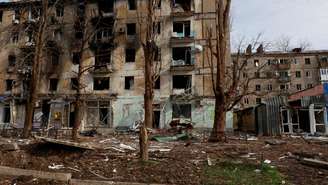Avdiivka, no Donbass, uma cidade em ruínas onde tropas russas e ucranianas travam um combate intenso. Imagem de 15 de fevereiro de 2024.