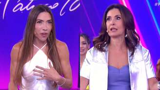 Patrícia Abravanel e Fátima Bernardes no Programa Silvio Santos (Reprodução/SBT)
