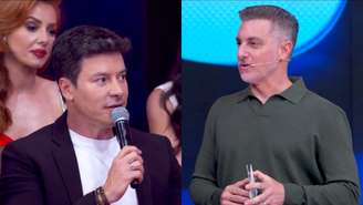 Rodrigo Faro e Luciano Huck no Domingão com Huck (Reprodução/TV Globo)