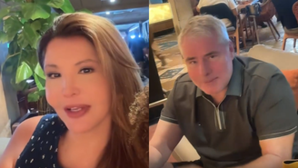 Roberta Close e o marido aparecem juntos em vídeos