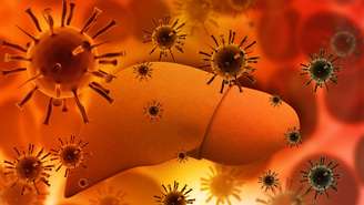 A hepatite B é provocada pelo vírus da hepatite B (HBV), que tem afinidade pelas células do fígado – depositphotos.com / bluebay2014