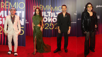 Famosos marcam presença no Prêmio Multishow