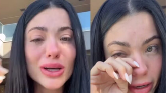 Rayane Figliuzzi cai no choro ao falar sobre crise com o ex