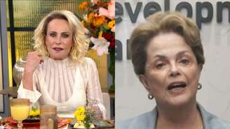 Ana Maria Braga e Dilma Rousseff (Reprodução/TV Globo/TV Brasil)